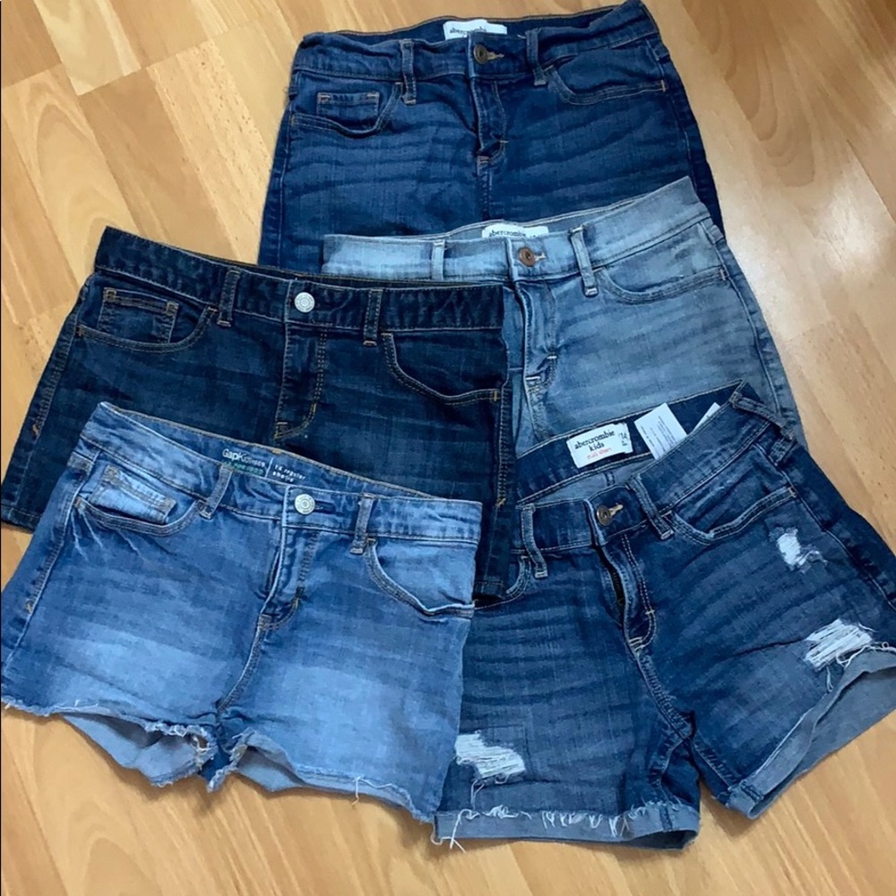 5 denim shorts/ girls 13/14